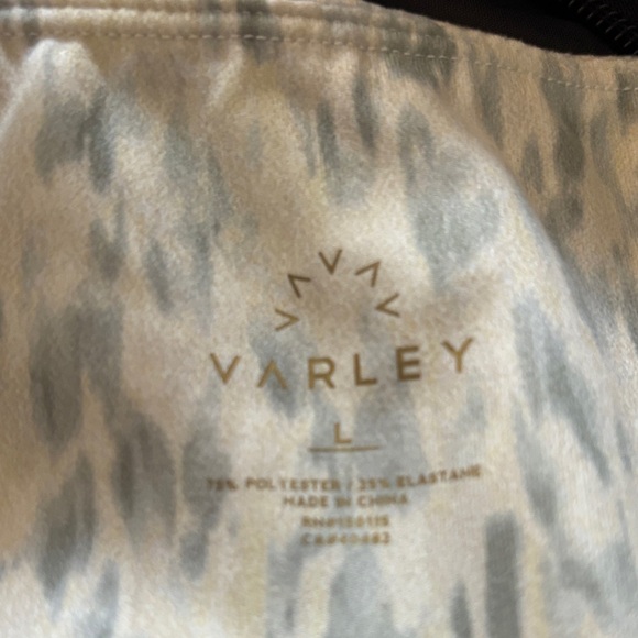 Varley White and Gray Patterned Leggings - Picture 3 of 5